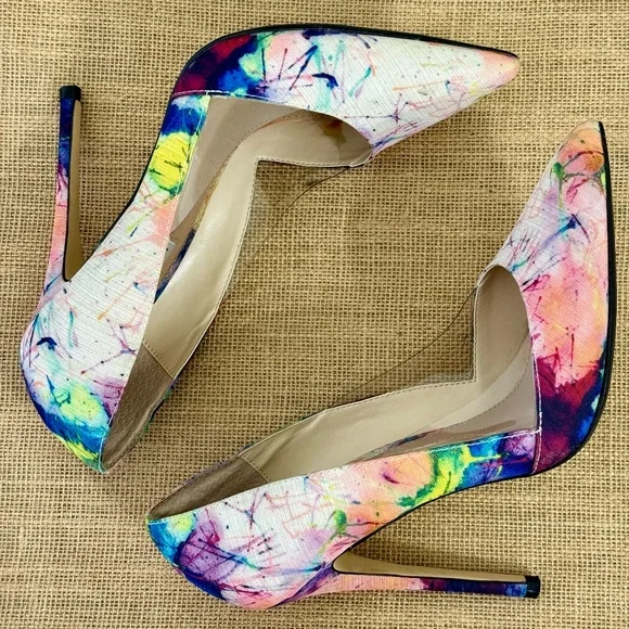 STEVE MADDEN Wileen Heels | Women's Size 8.5 | Multi - Picture 2 of 6